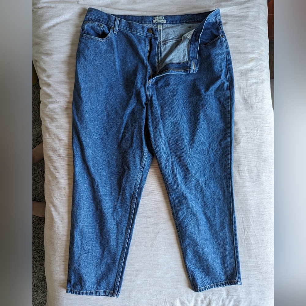 Plus size L.L. Bean Original Fit/ Relaxed Jeans, 100% Cotton, 22 wide, like new